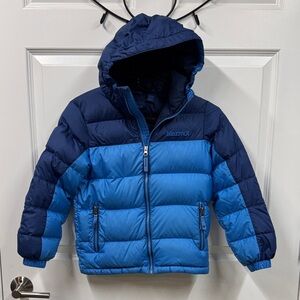 Marmot Two-Tone Blue Hooded Jacket